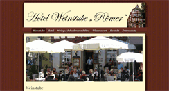 Desktop Screenshot of hotel-weinstube-roemer.de